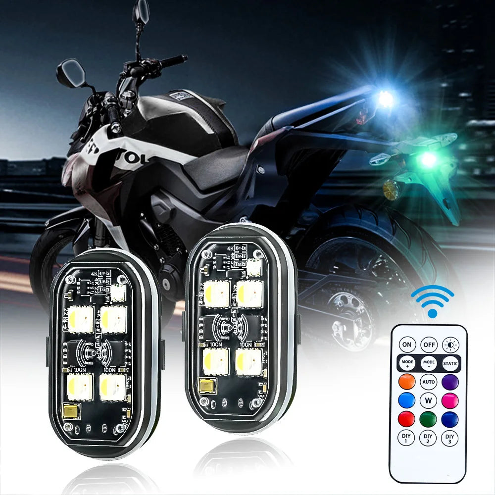 Car Interior Decorative Light, Changing Car LED Light with Remote Control,