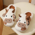 Cartoon Cow Slippers