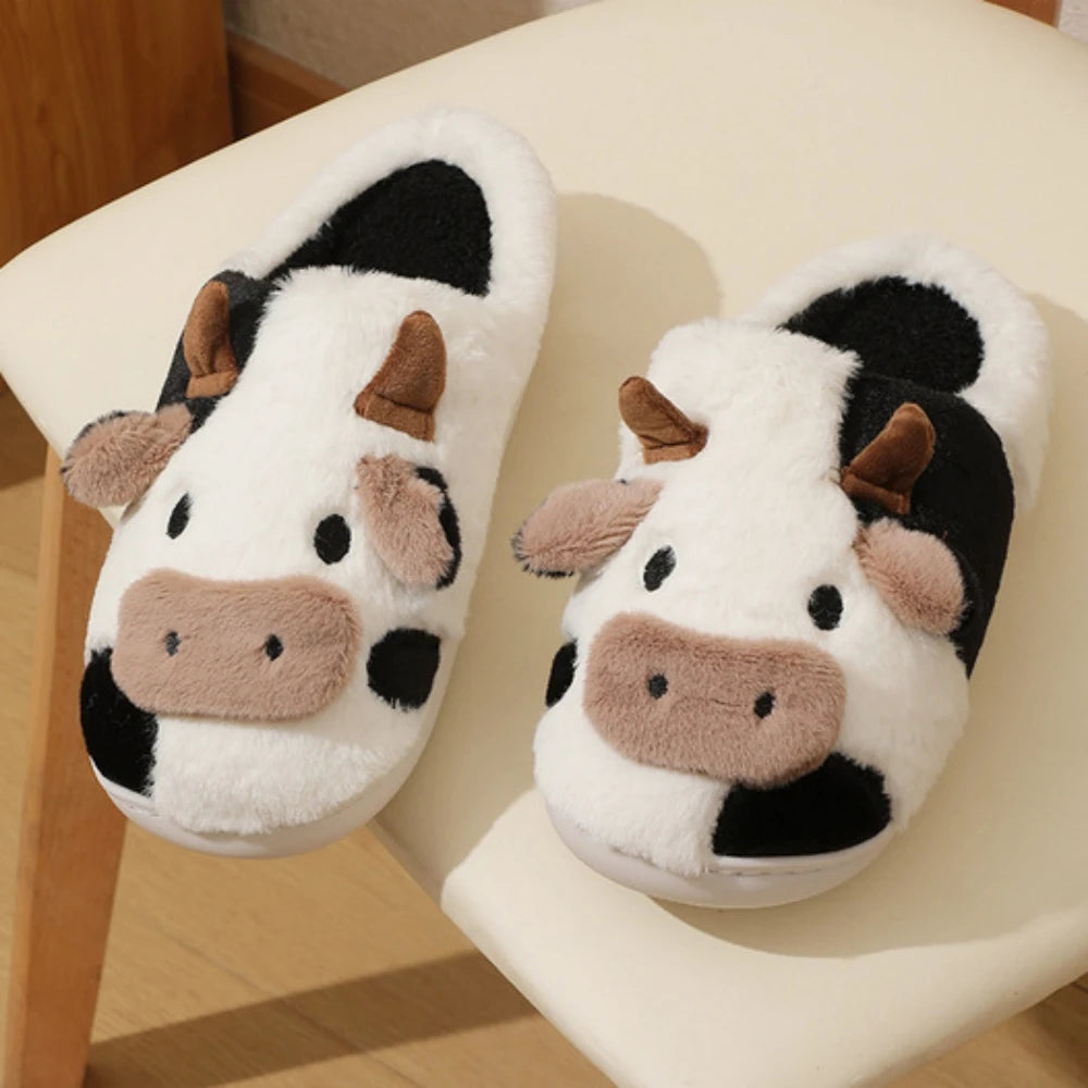 Cartoon Cow Slippers